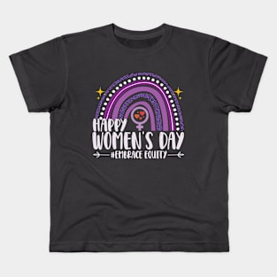 Happy Women's Day, International Women's Day Gifts Kids T-Shirt